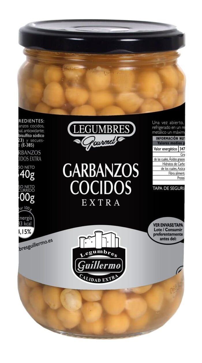 Garbanzo cocido de Legumbres Guillermo