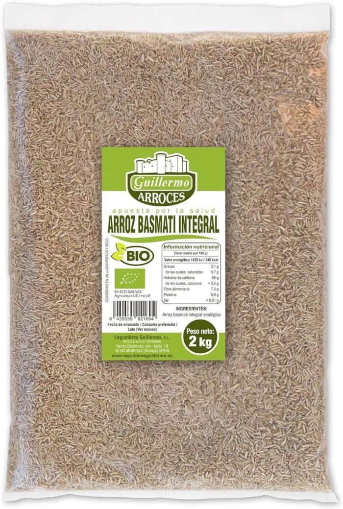 Arroz Basmati Integral BIO de Legumbres Guillermo