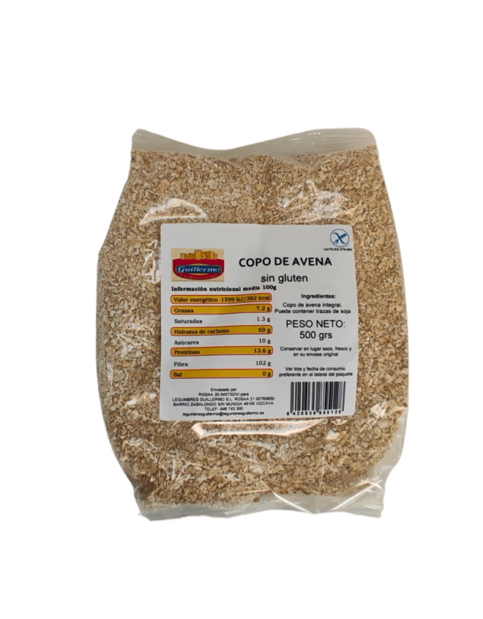 Copos de avena sin gluten de Legumbres Guillermo