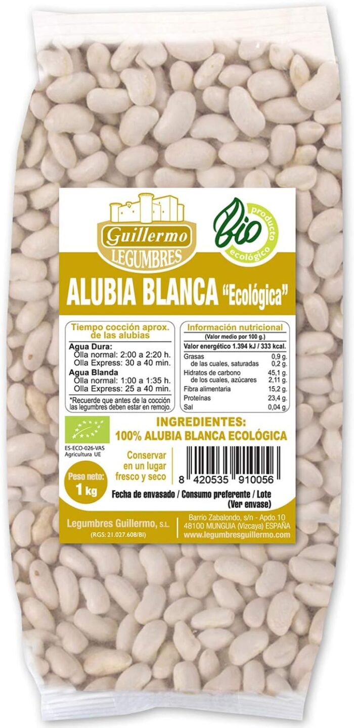 Alubia blanca BIO de Legumbres Guillermo