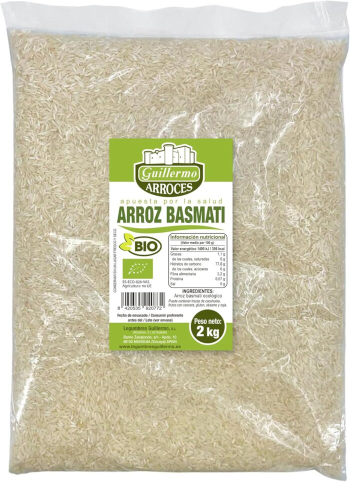 Arroz basmati blanco BIO de Legumbres Guillermo