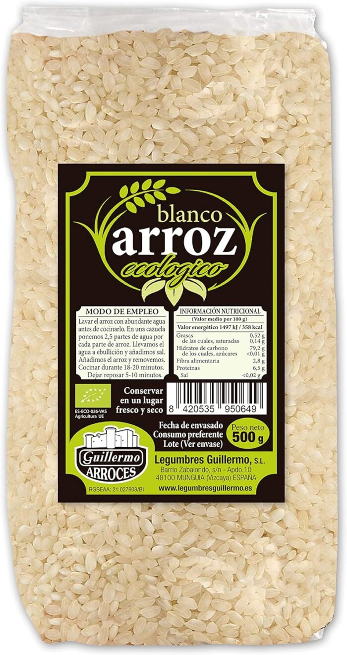 Arroz blanco BIO de Legumbres Guillermo