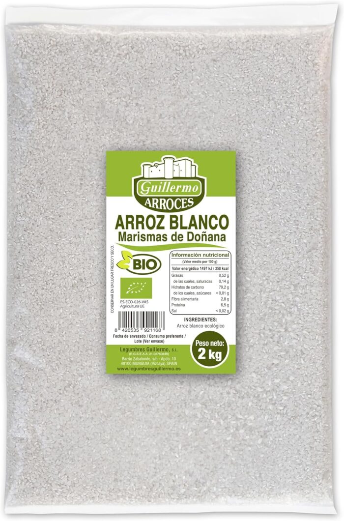 Arroz blanco marismas de Doñana BIO de Legumbres Guillermo
