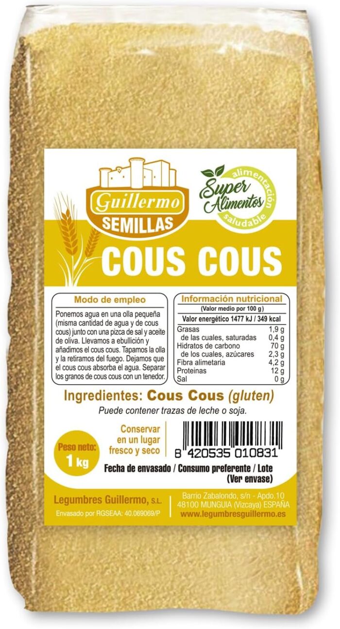 Cous cous de Legumbres Guillermo